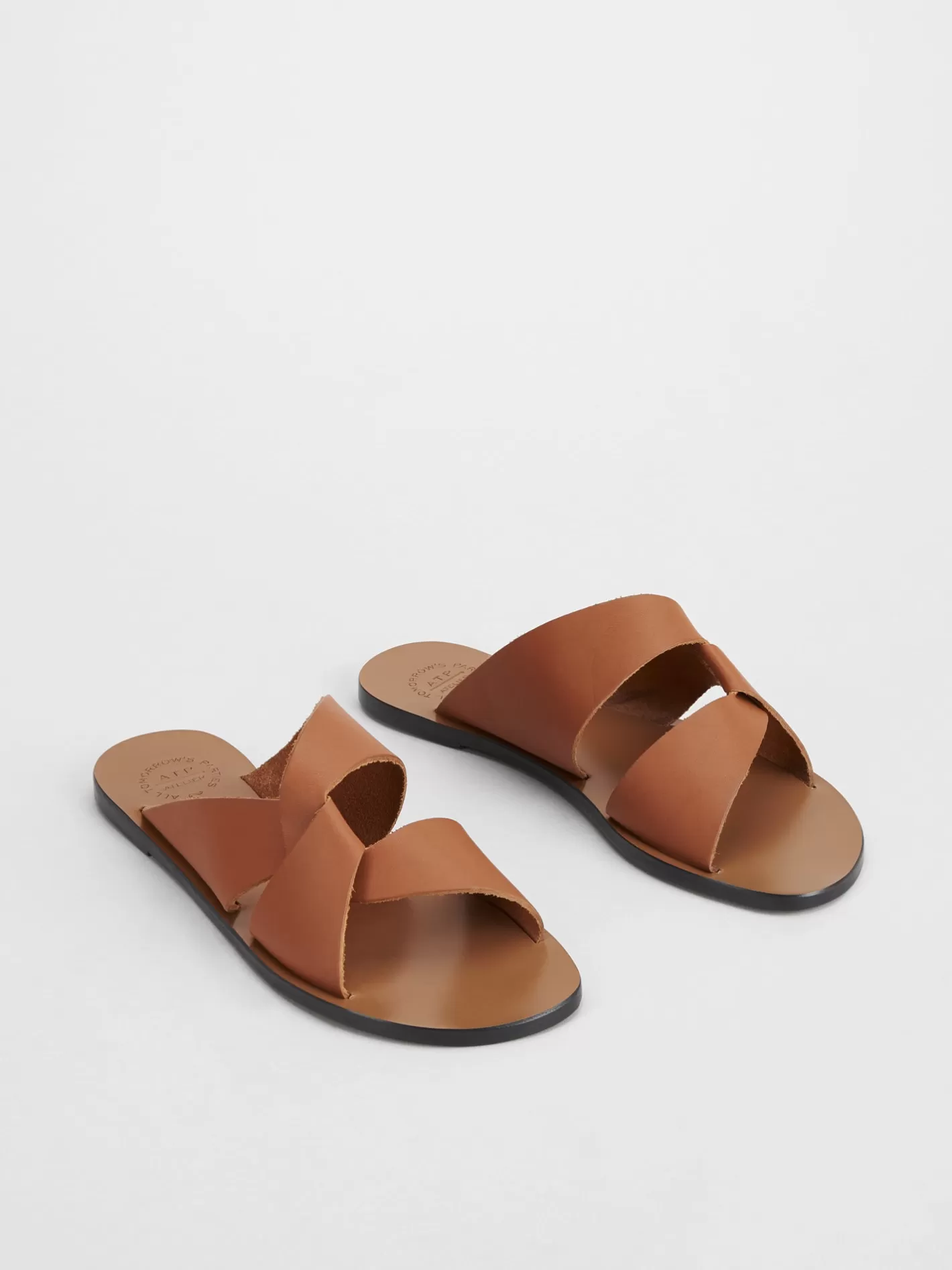 Outlet Allai Leather Flat Sandals Women Sandals