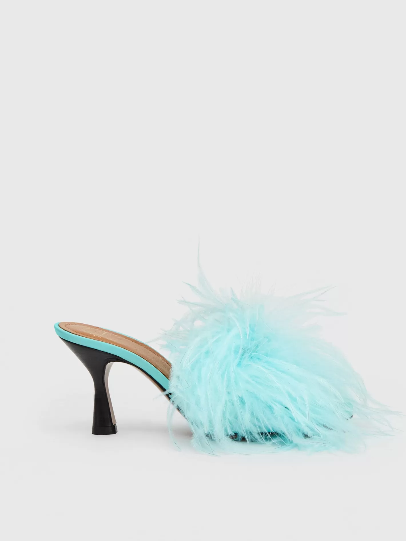 Clearance Costanza Feathers/Leather Heeled Sandals Women Sandals