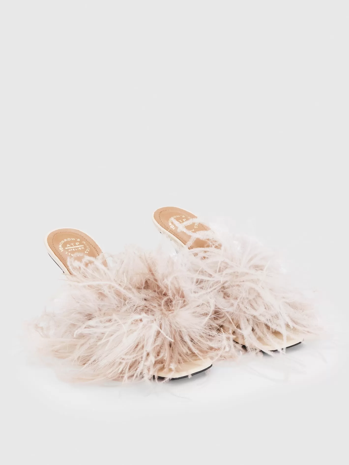 Discount Costanza Feathers/Leather Heeled Sandals Women Sandals